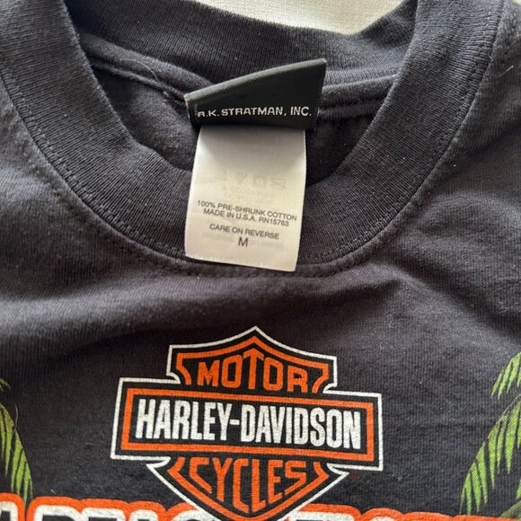 Harley-Davidson Black Men's Muscle T-Shirt Daytona Beach Seminole 2007 Made USA - Picture 6 of 10